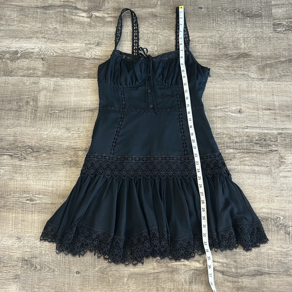 Charo Ruiz Ibiza Elodie Guipure Lace Trimmed Cotton Blend Dress M - Picture 7 of 14